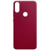 Матовый силиконовый TPU чехол на Huawei P Smart Plus / Nova 3i – Бордовый