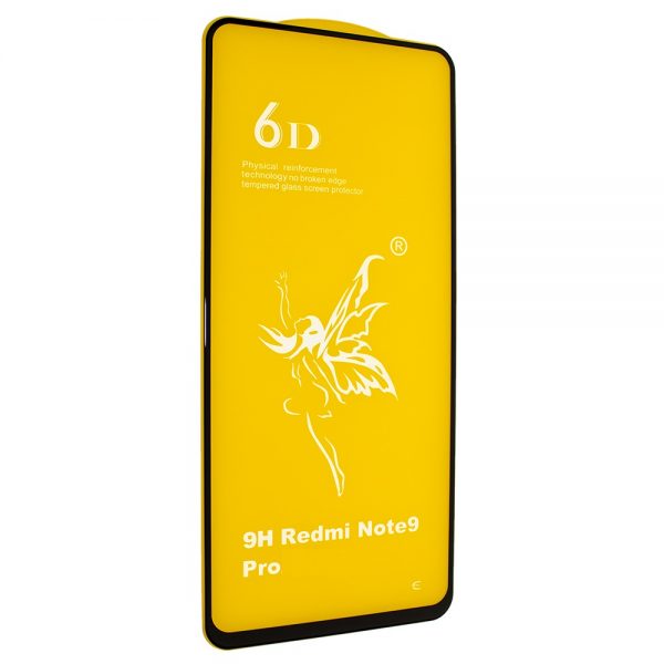 Защитное стекло 6D Premium для Xiaomi Redmi Note 9s / Note 9 Pro — Black