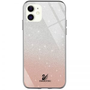 Чохол TPU+Glass з блискітками Swarovski для Iphone 11 Золотий