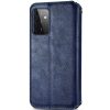 Кожаный чехол-книжка GETMAN Cubic для Samsung Galaxy A72 – Синий 83877
