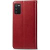 Кожаный чехол-книжка GETMAN Gallant (PU) для Samsung Galaxy A02s / M02s – Красный 83982