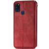 Кожаный чехол-книжка GETMAN Cubic для Samsung Galaxy A21s – Красный 83831