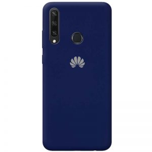 Оригинальный чехол Silicone Cover 360 с микрофиброй для Huawei Y6P – Темно-синий / Midnight blue