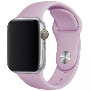 Ремешок силиконовый для Apple Watch 42 mm / 44 mm / 45 mm / 49 mm – Лиловый / Lilac Pride