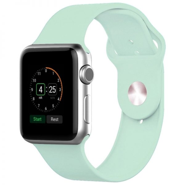 Ремінець Silicone для Apple Watch 42/44/45/49 mm Бірюзовий / Turquise