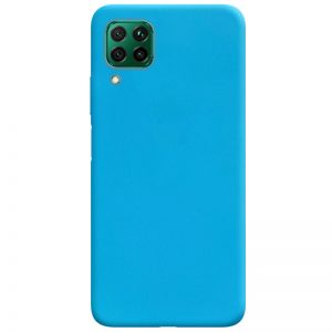 Матовый силиконовый TPU чехол для Huawei P40 Lite – Голубой