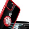 Чехол TPU+PC Deen CrystalRing с креплением под магнитный держатель для Iphone 11 Pro Max — Красный 82269