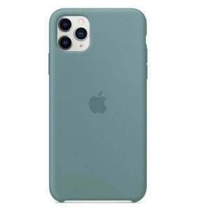 Оригинальный чехол Silicone Case с микрофиброй для Iphone 11 Pro – Зеленый / Cactus