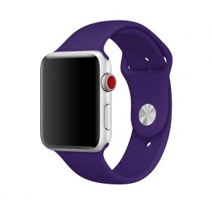 Ремешок силиконовый для Apple Watch 42 mm / 44 mm / 45 mm / 49 mm – Фиолетовый / Ultra Violet
