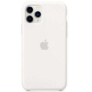 Оригинальный чехол Silicone Case с микрофиброй для Iphone 11 Pro – White