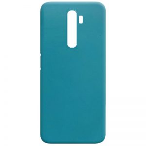 Матовый силиконовый TPU чехол для Xiaomi Redmi 9 – Синий / Powder Blue