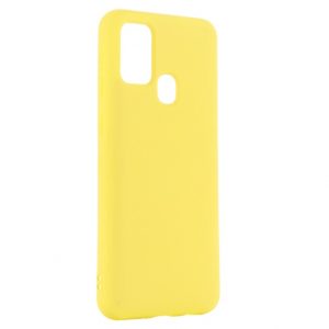 Матовый силиконовый TPU чехол для Samsung Galaxy M31 – Желтый