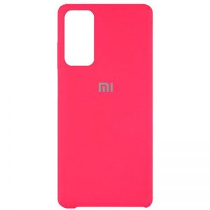 Оригинальный чехол Silicone Case с микрофиброй для Xiaomi Mi 10T / Mi 10T Pro – Розовый / Shiny pink