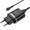 Сетевое зарядное устройство Hoco N1 Ardent + кабель Lightning 1USB / 2.4A – Black