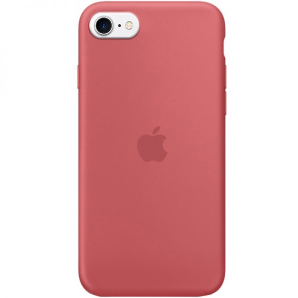 Оригинальный чехол Silicone Case 360 с микрофиброй для Iphone 7 / 8 / SE (2020) – Красный / Camellia