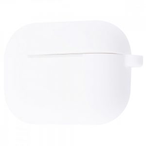 Чехол для наушников Silicone Case New + карабин для Apple Airpods Pro – White