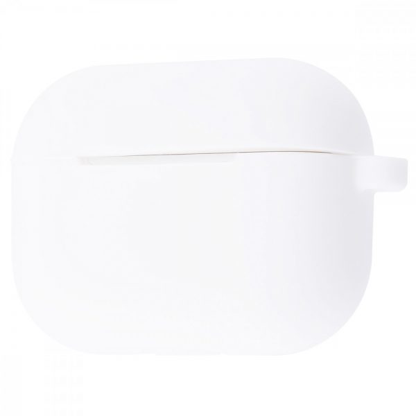 Чехол для наушников Silicone Case New + карабин для Apple Airpods Pro – White