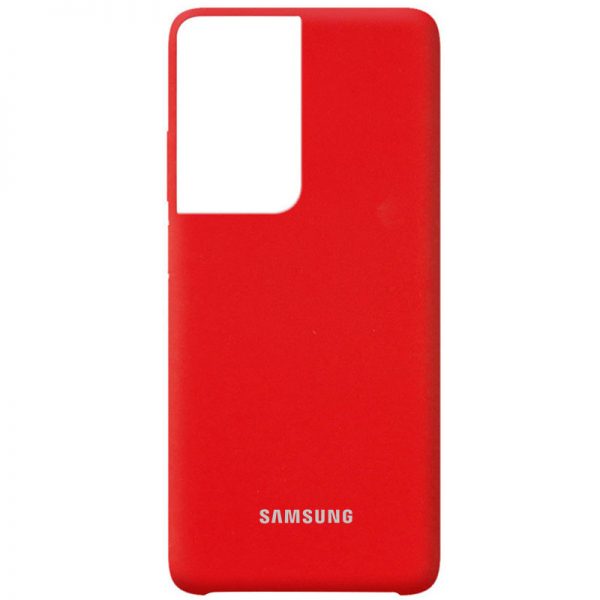 Чохол Silicone Case для Samsung Galaxy S21 Ultra Червоний / Red