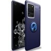 Cиликоновый чехол Deen ColorRing c креплением под магнитный держатель для Samsung Galaxy S20 Ultra  – Синий