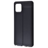 TPU чехол фактурный (с имитацией кожи) для Samsung Galaxy Note 10 Lite – Черный