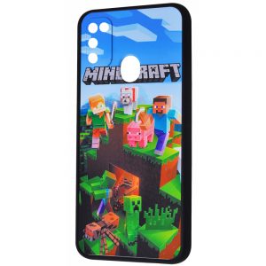 Чехол TPU+PC Game Heroes Case для Samsung Galaxy M21 / M30s – Minecraft