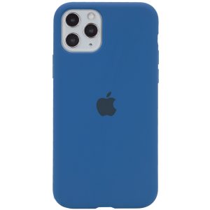 Оригинальный чехол Silicone Cover 360 с микрофиброй для Iphone 11 Pro – Синий / Navy Blue