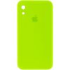 Чохол Silicone Case Square для Iphone XR Салатовий / Neon green