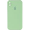 Чохол Silicone Case Square для Iphone X / XS М’ятний / Mint