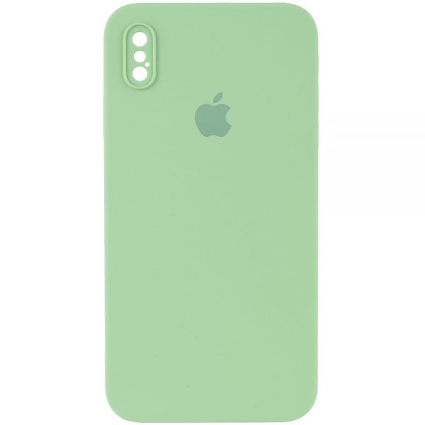 Чохол Silicone Case Square для Iphone X / XS М’ятний / Mint