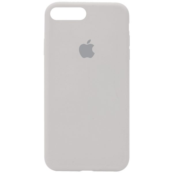 Оригинальный чехол Silicone Case 360 с микрофиброй для Iphone 7 Plus / 8 Plus – Серый / Stone