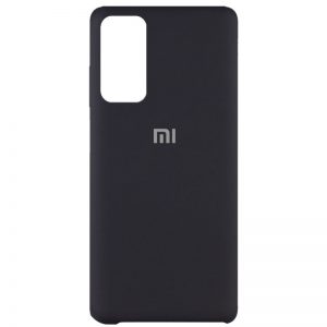 Оригинальный чехол Silicone Case с микрофиброй для Xiaomi Mi 10T / Mi 10T Pro – Черный / Black