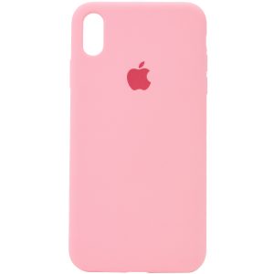 Оригинальный чехол Silicone Case 360 с микрофиброй для Iphone XR – Розовый / Pink