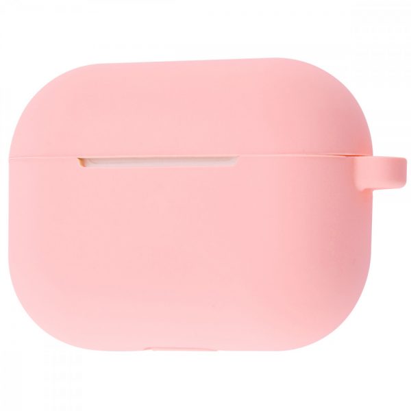 Чехол для наушников Silicone Case New + карабин для Apple Airpods Pro – Pink