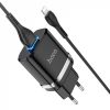 Сетевое зарядное устройство Hoco N1 Ardent + кабель Lightning 1USB / 2.4A – Black 85847