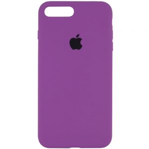 Оригинальный чехол Silicone Case 360 с микрофиброй для Iphone 7 Plus / 8 Plus – Фиолетовый / Grape