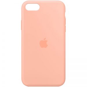 Оригинальный чехол Silicone Case 360 с микрофиброй для Iphone 7 / 8 / SE (2020) – Оранжевый / Grapefruit
