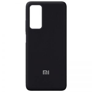 Оригинальный чехол Silicone Cover 360 с микрофиброй для Xiaomi Mi 10T / Mi 10T Pro – Черный / Black