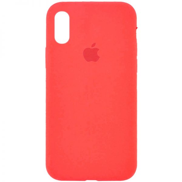 Оригинальный чехол Silicone Case 360 с микрофиброй для Iphone XR – Оранжевый / Pink citrus