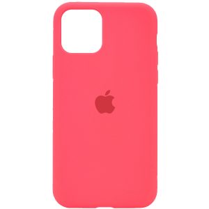 Оригинальный чехол Silicone Cover 360 с микрофиброй для Iphone 11 Pro – Арбузный / Watermelon red