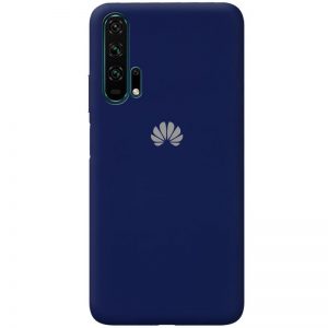 Оригинальный чехол Silicone Cover 360 с микрофиброй для Huawei Honor 20 Pro – Темно-синий / Midnight blue