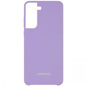 Оригинальный чехол Silicone Case с микрофиброй для Samsung Galaxy S21 Plus – Сиреневый / Dasheen