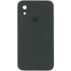 Чохол Silicone Case Square для Iphone XR Зелений / Black Green