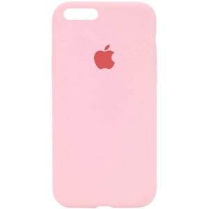 Оригинальный чехол Silicone Case 360 с микрофиброй для Iphone 7 Plus / 8 Plus – Розовый / Peach