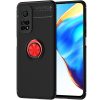 Чохол Din Color Magnet Ring для Xiaomi Mi 10T / Mi 10T Pro Чорний / Червоний