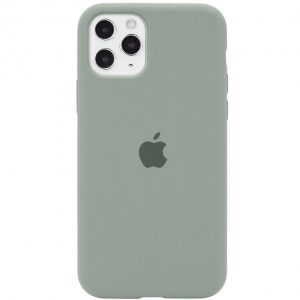 Оригинальный чехол Silicone Cover 360 с микрофиброй для Iphone 11 Pro – Серый / Mist Blue