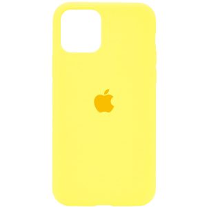 Оригинальный чехол Silicone Cover 360 с микрофиброй для Iphone 11 – Желтый / Yellow