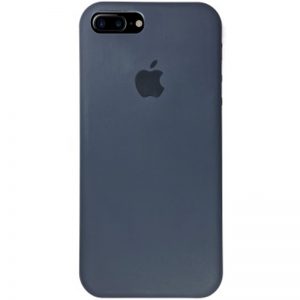 Оригинальный чехол Silicone Case 360 с микрофиброй для Iphone 7 Plus / 8 Plus – Серый / Dark Grey