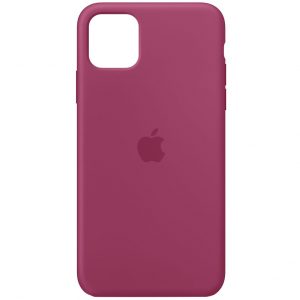 Оригинальный чехол Silicone Cover 360 с микрофиброй для Iphone 11 Pro – Малиновый / Pomegranate