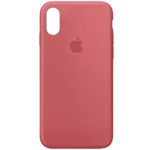 Оригинальный чехол Silicone Case 360 с микрофиброй для Iphone XR – Красный / Camellia