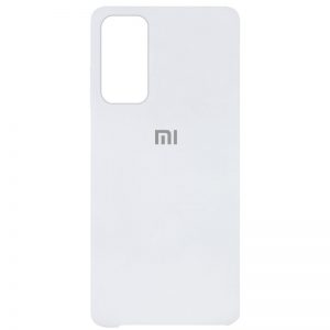 Оригинальный чехол Silicone Case с микрофиброй для Xiaomi Mi 10T / Mi 10T Pro – Белый / White